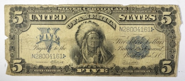 $5 1899 SILVER CERTIFICATE "CHIEF"