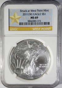 2011(W) AMERICAN SILVER EAGLE MS69
