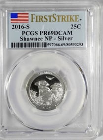 2016-S SHAWNEE "SILVER" QTR PCGS PR