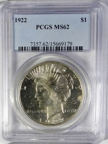 1922 PEACE DOLLAR NGC  MS 63