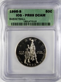 1995-S .50C ICG-PR 69 D CAM  BASKETBALL