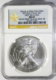 2012(W) AMERICAN SILVER EAGLE NGC MS69
