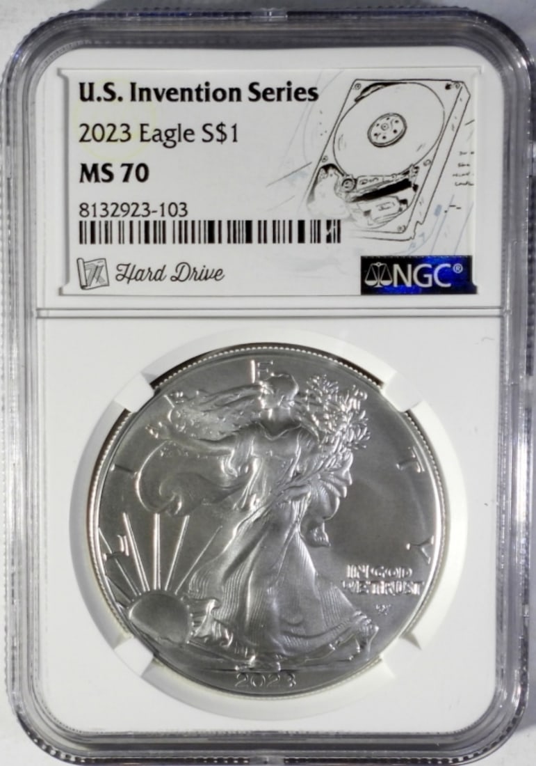 2023 AMERICAN SILVER EAGLE NCG MS70 (1 of 2)
