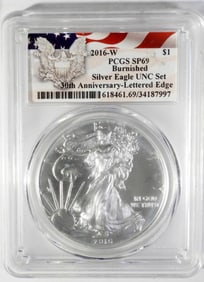 2016-W AMERICAN SILVER EAGLE PCGS SP69