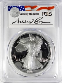 1990-S AMERICAN SILVER EAGLE PCGS PR69DCAM