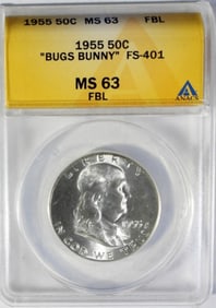 1955 "BUGS BUNNY" FRANKLIN ANACS MS63