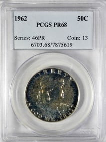 1962 FRANKLIN HALF PCGS PR68