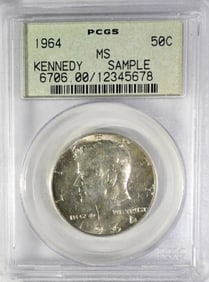 1964 KENNEDY HALF PCGS SAMPLE