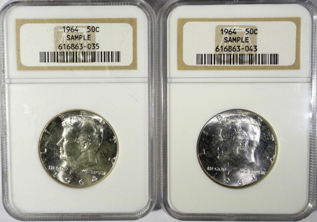 (2) 1964 KENNEDY HALF NGC SAMPLE (1 of 2)