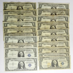 20 $1 DOLLAR SILVER CERTIFICATE