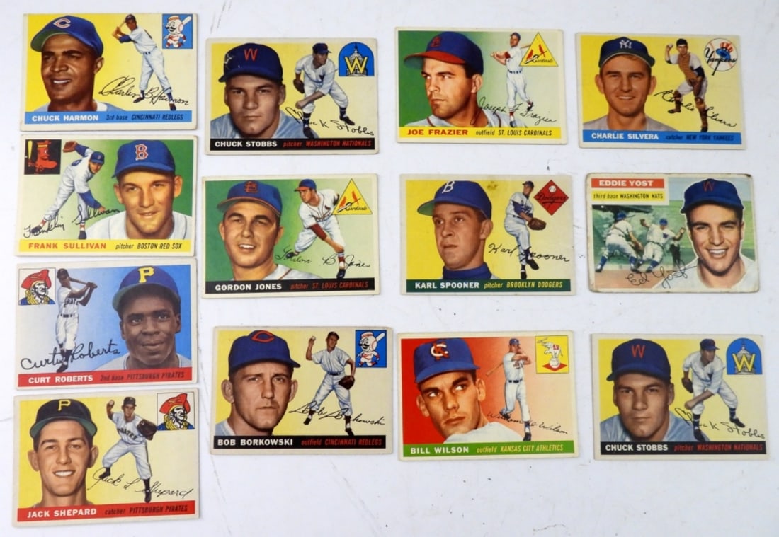 (13) 1955 TOPPS  BASEBALL CARDS G/VG (1 of 2)