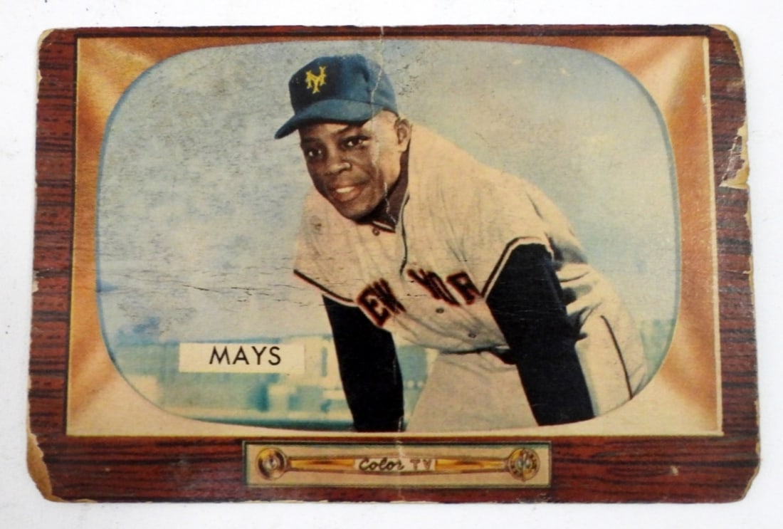 1955 BOWMAN #184 WILLIE MAYS (1 of 2)