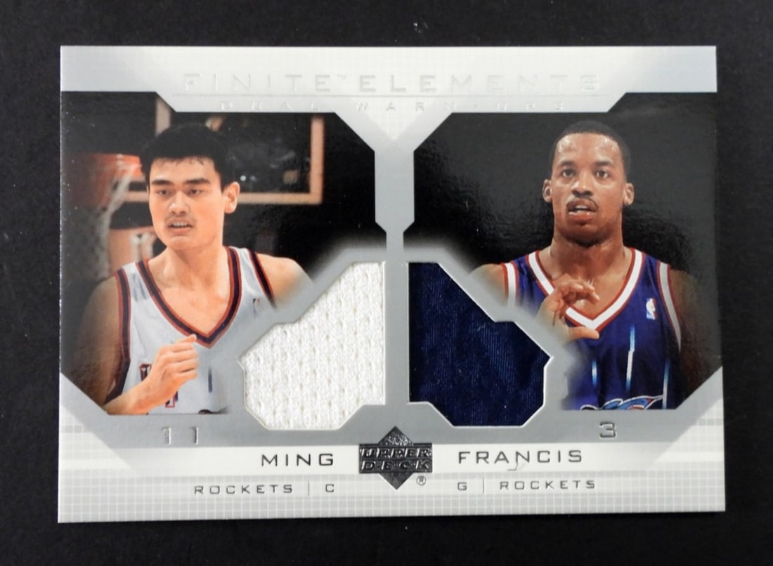 YAO MING & STEVE FRANCIS 2003 PATCH CARD (1 of 2)