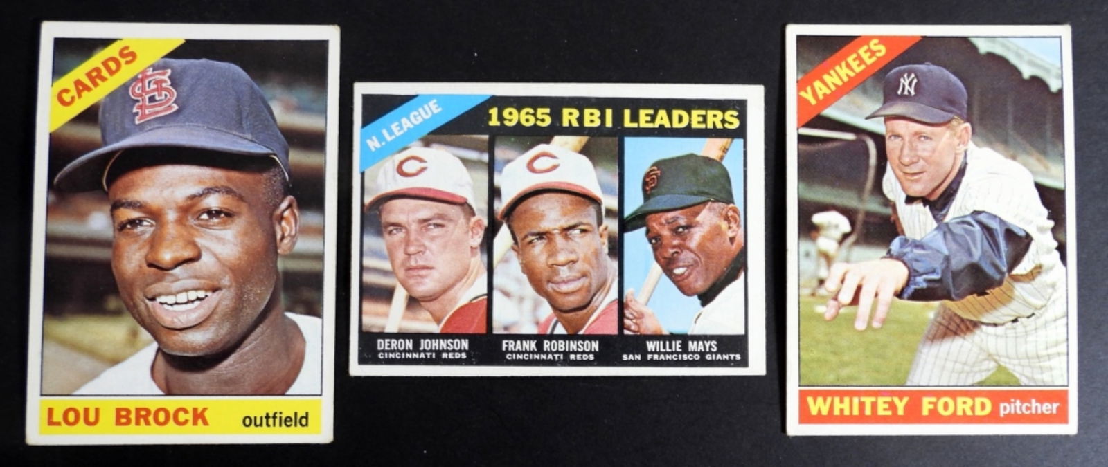 (3) 1966 TOPPS STAR CARDS - FORD VGEX, (1 of 2)