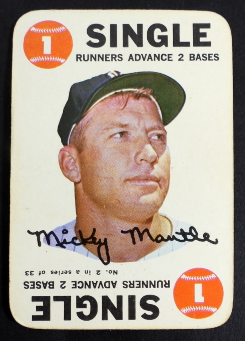 1968 TOPPS GAME MICKEY MANTLE (1 of 2)