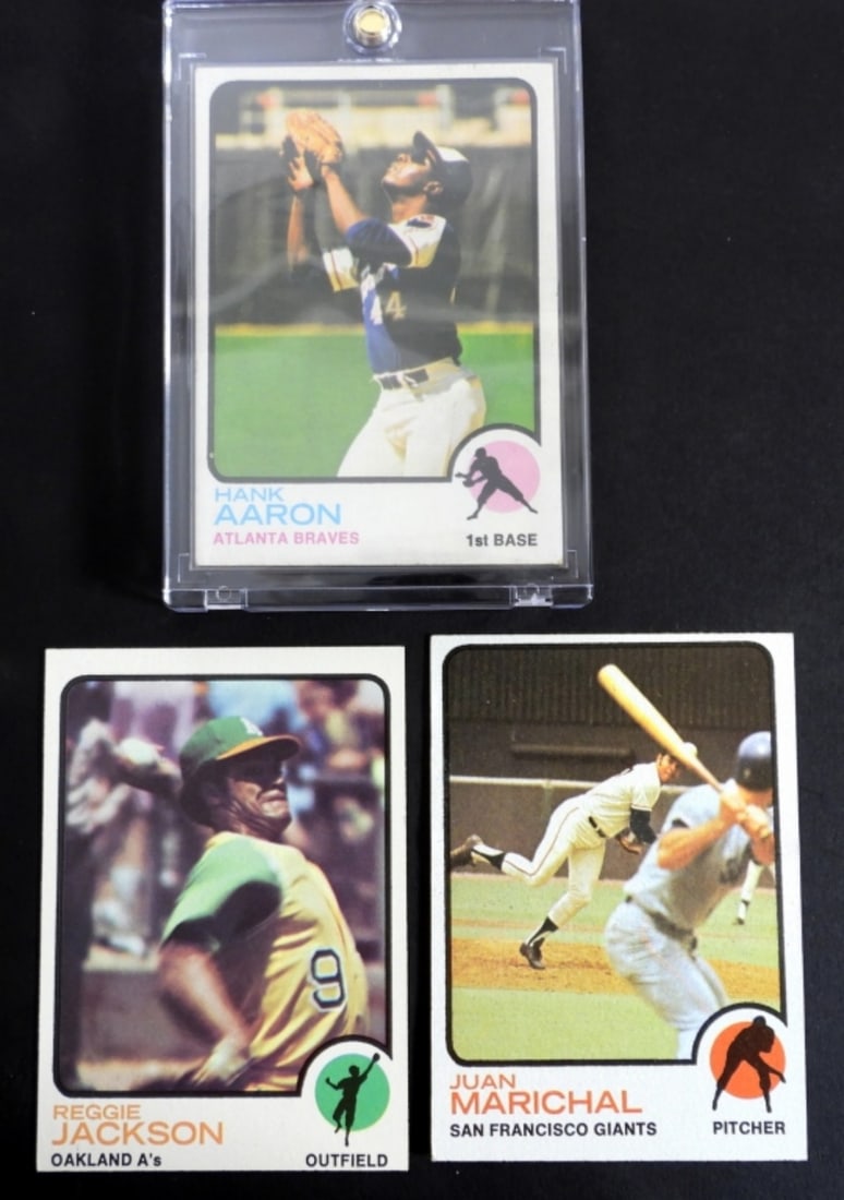 (3) 1973 TOPPS STAR CARDS - HANK AARON (1 of 2)
