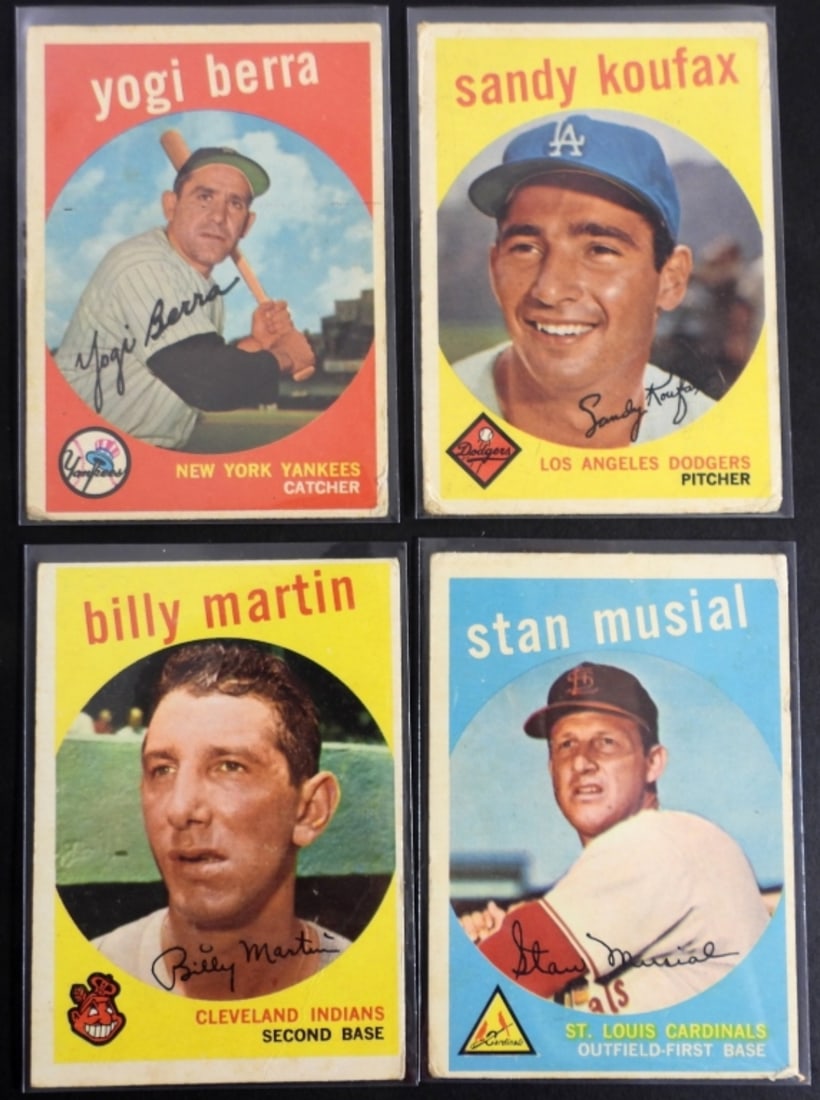 (4) 1959 TOPPS STAR CARDS - KOUFAX (1 of 2)