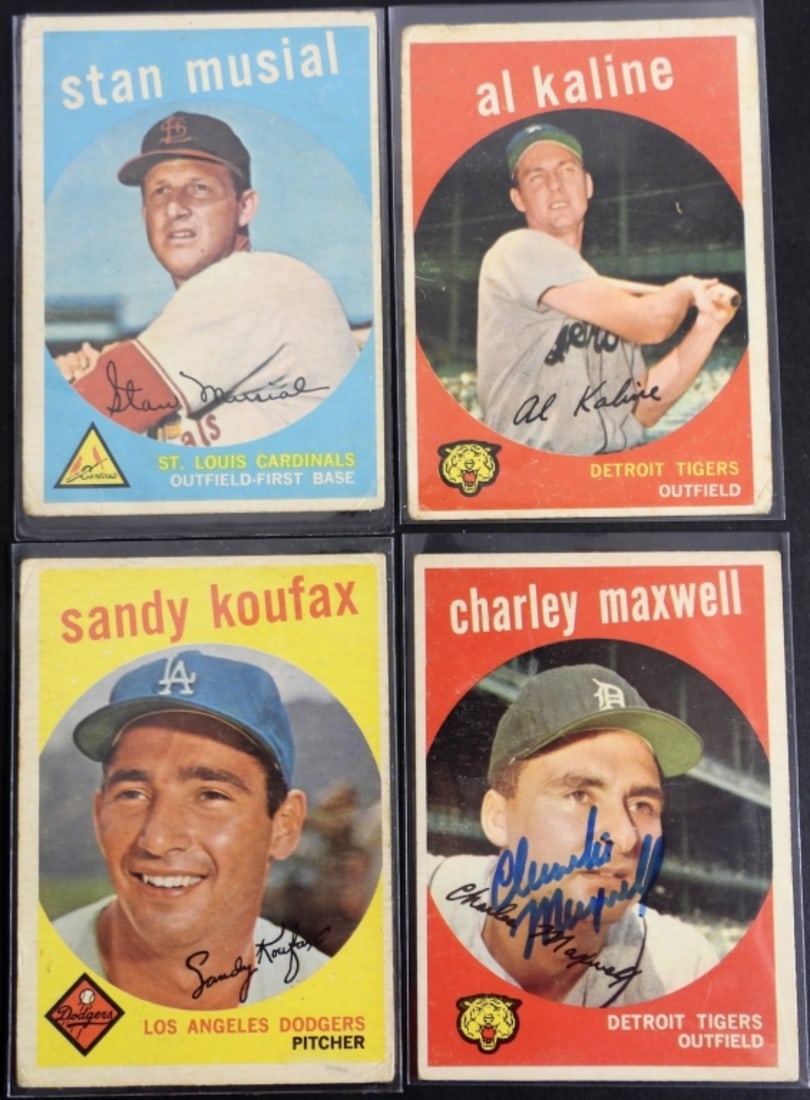 (4) 1959 TOPPS STAR CARDS - KOUFAX (1 of 2)