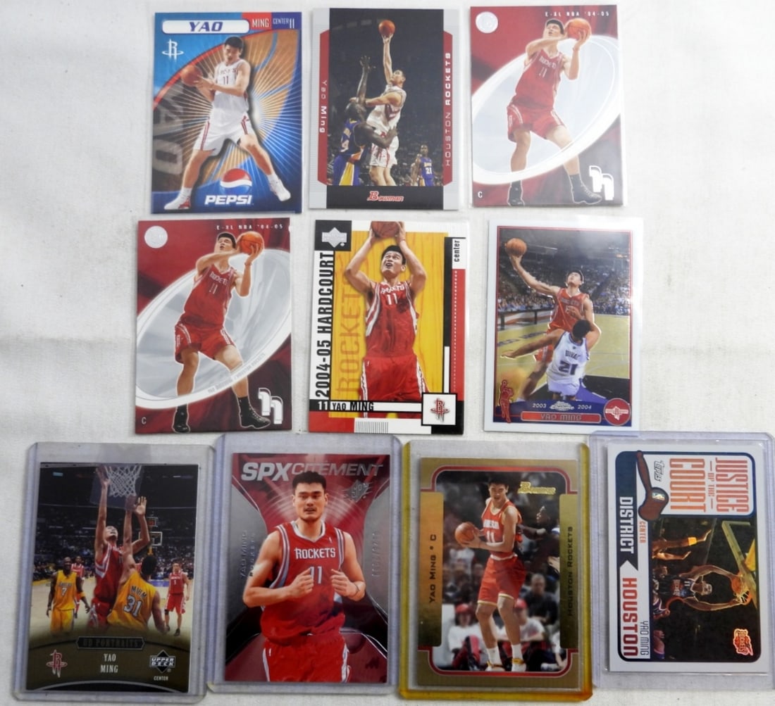 (10) YAO MING BASKETBALL CARDS (1 of 2)