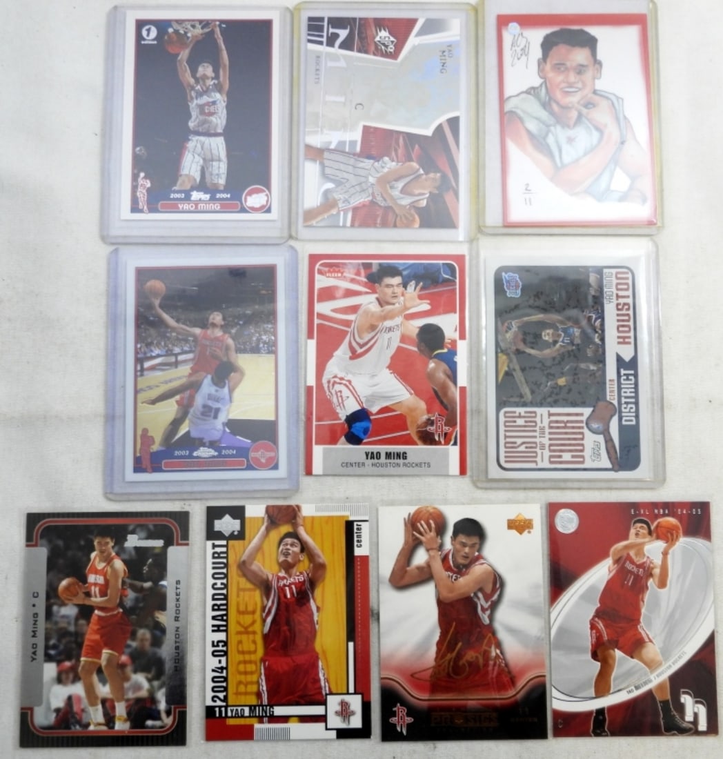 (10) YAO MING BASKETBALL CARDS (1 of 2)