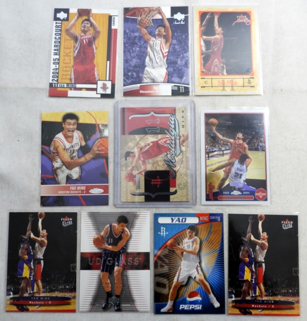 (10) YAO MING BASKETBALL CARDS (1 of 2)