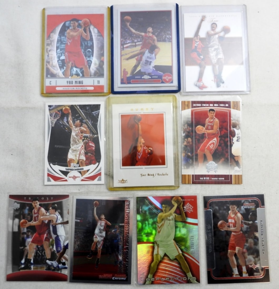 (10) YAO MING BASKETBALL CARDS (1 of 2)