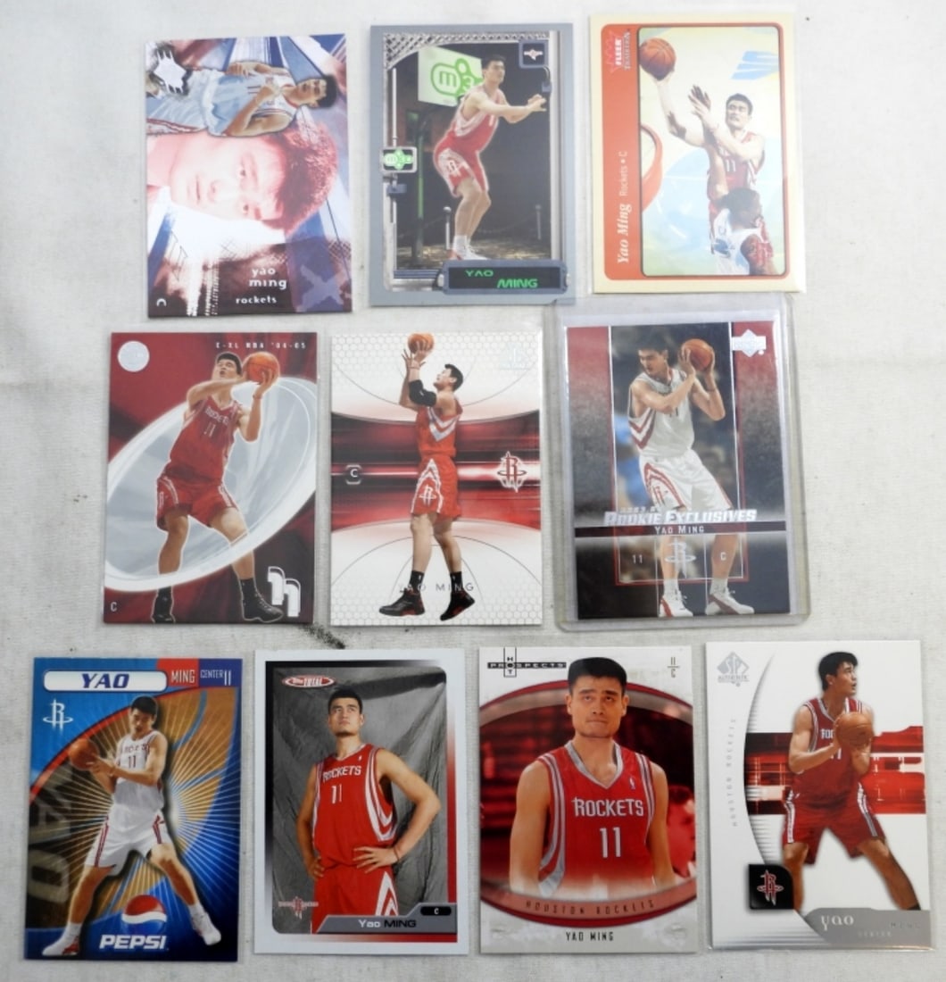 (10) YAO MING BASKETBALL CARDS (1 of 2)