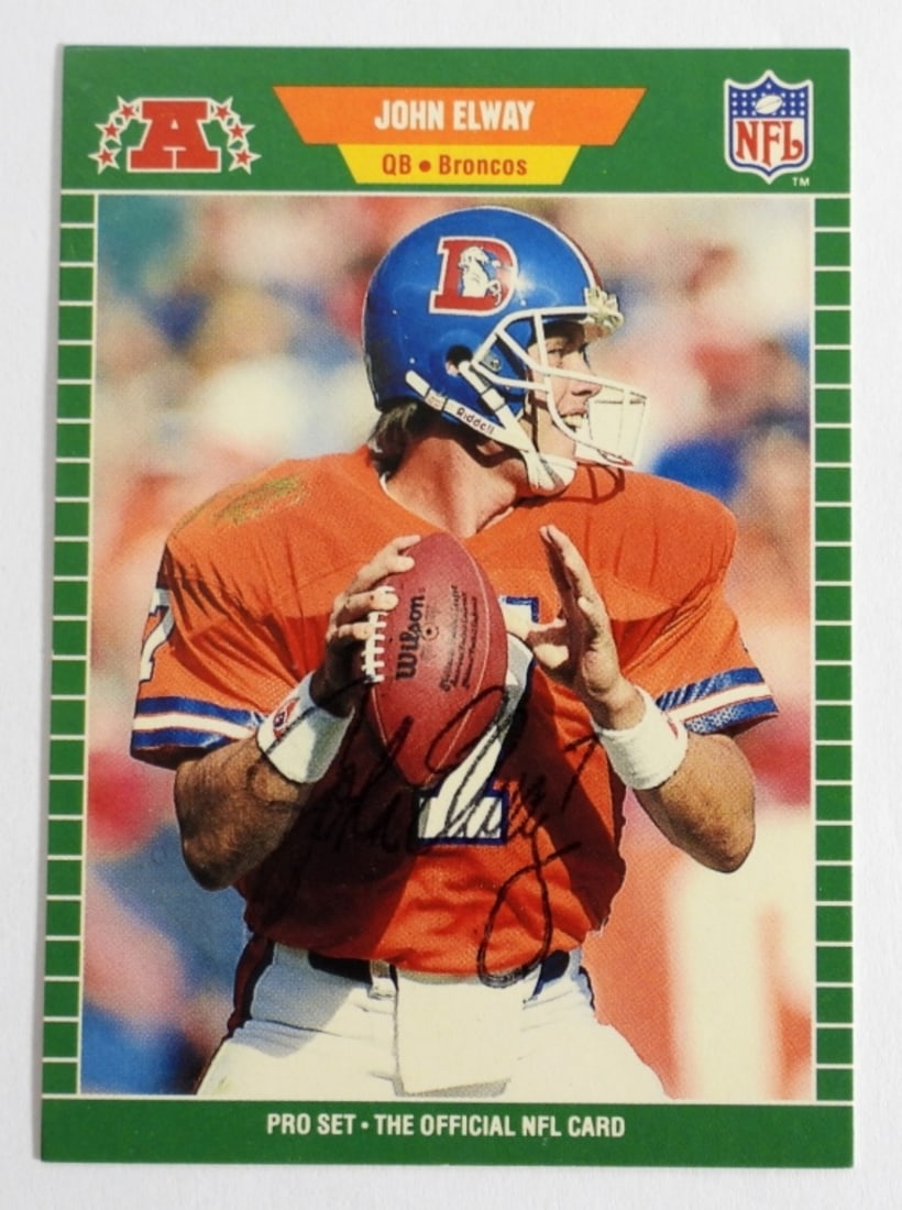 1989 PRO SET #100 JOHN ELWAY SIGNED (1 of 2)
