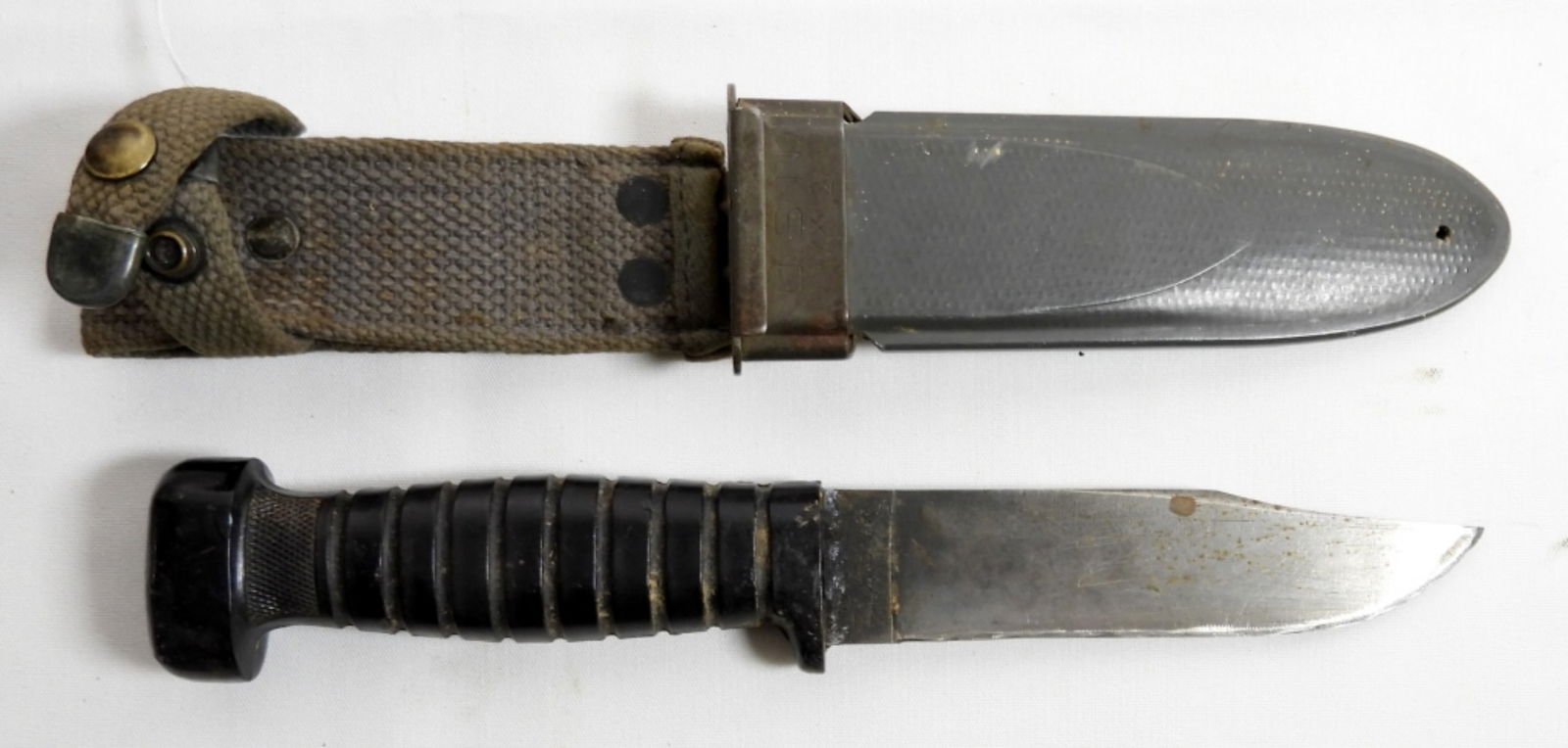 USN MARK 1 FIGHTING KNIFE w/SHEATH (1 of 4)