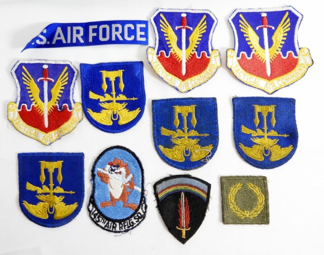 (11) MILITARY PATCHES - TACTICAL AIR: MOSTLY AIR FORCE plus MORE