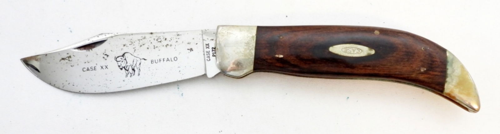 CASE XX P172 BUFFALO WOOD FOLDING KNIFE (1 of 4)