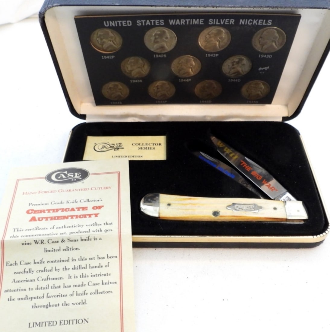 CASE WWII THE BIG WAR KNIFE w/WAR 5c (1 of 6)