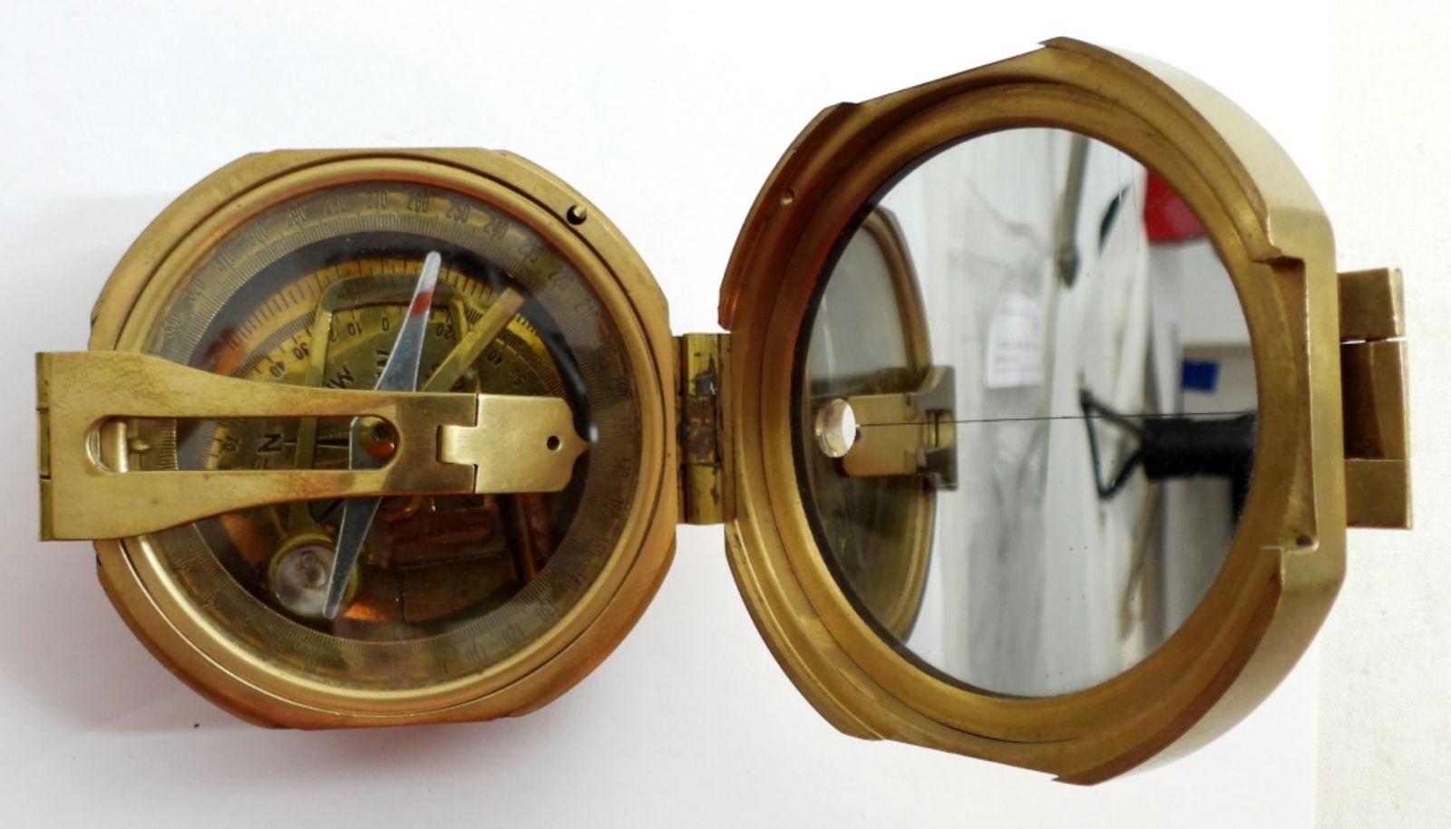 VINTAGE BRASS NATURAL SINE COMPASS (1 of 4)