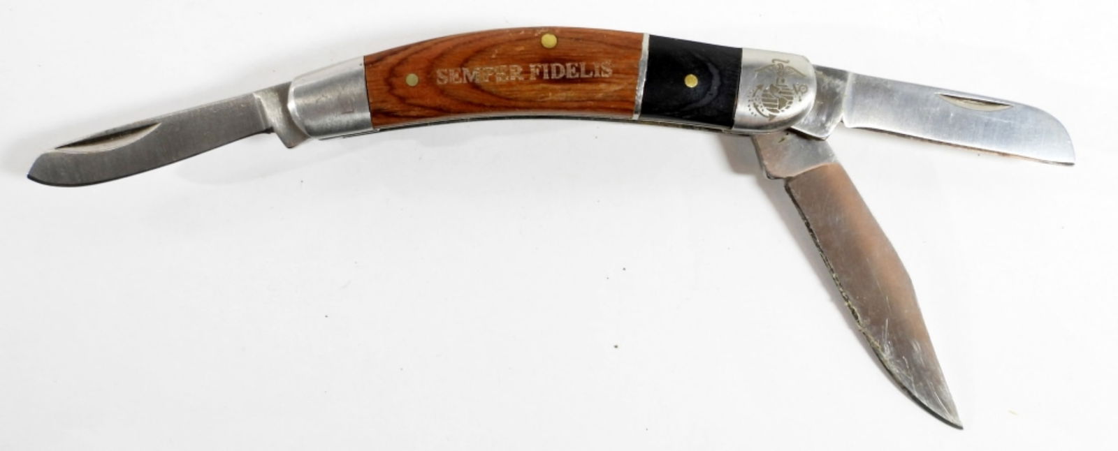 3 BLADE 2 TONE POCKET KNIFE (1 of 2)
