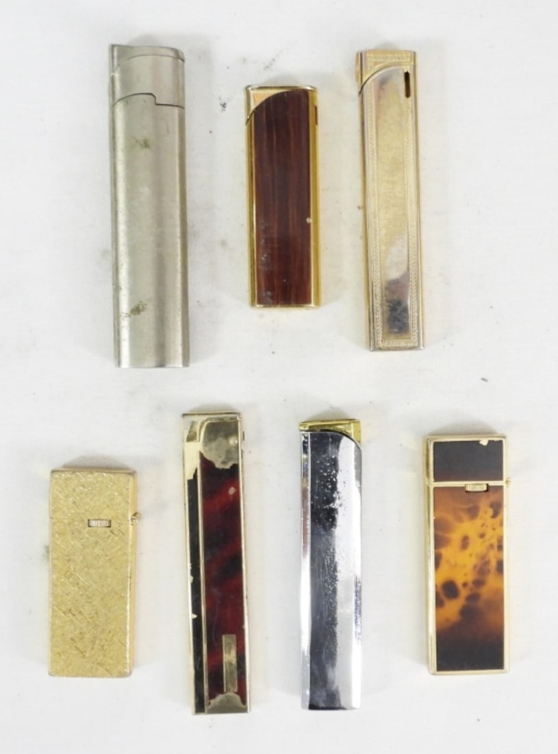 (7) VINTAGE BUTANE SLIM LIGHTERS (1 of 2)
