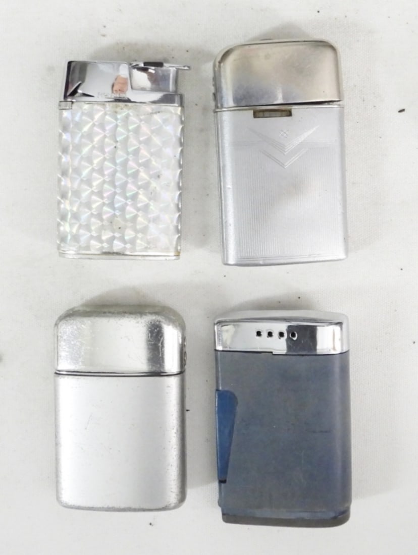 (4) RONSON LIGHTERS ALL DIFF (1 of 2)