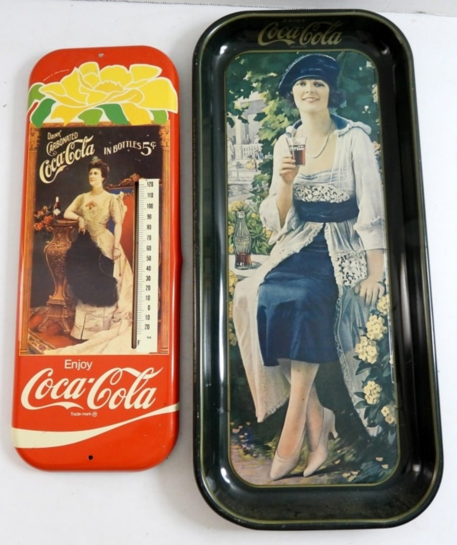 VTG COCA-COLA THERMOMETER TIN 15 1/2" (1 of 3)