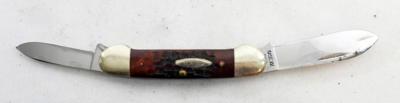 CASE XX 6318 CANOE KNIFE: SHOWS LIGHT ERROSION BUT STILL NICE