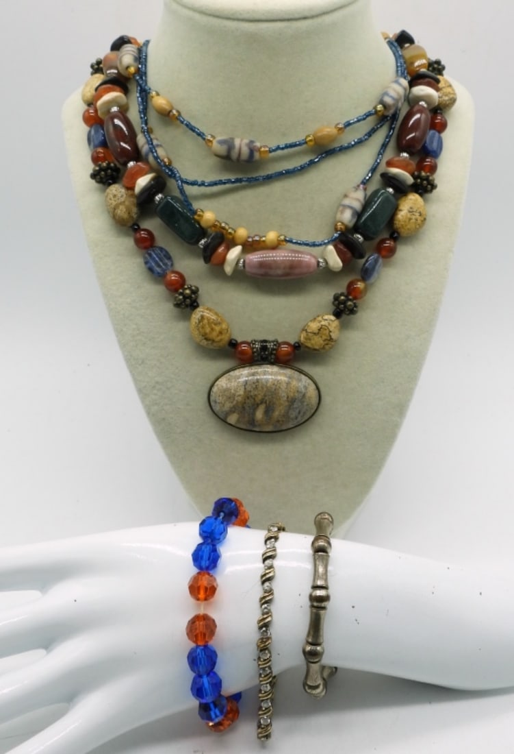 GEMSTONE & BEADED NECKLACES (1 of 3)