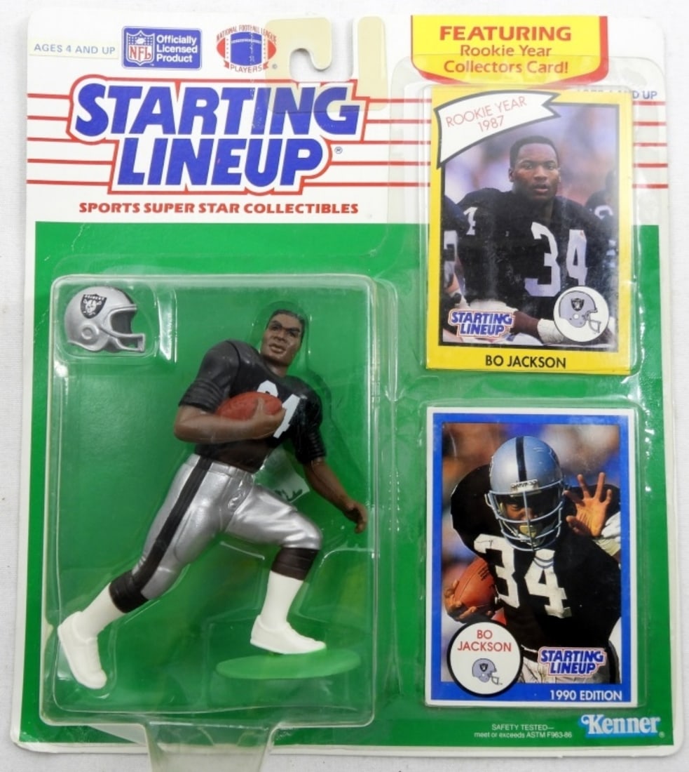 STARTING LINEUP BO JACKSON FIGURINE: STARTING LINEUP BO JACKSON FIGURINE AND ROOKIE CARD