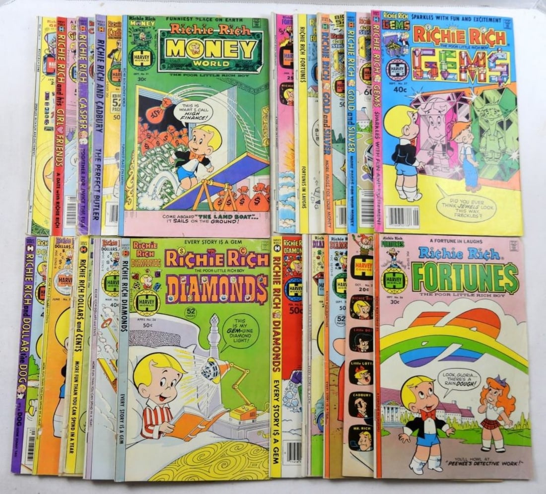 (20) RICHIE RICH HARVEY COMICS LOT (1 of 2)