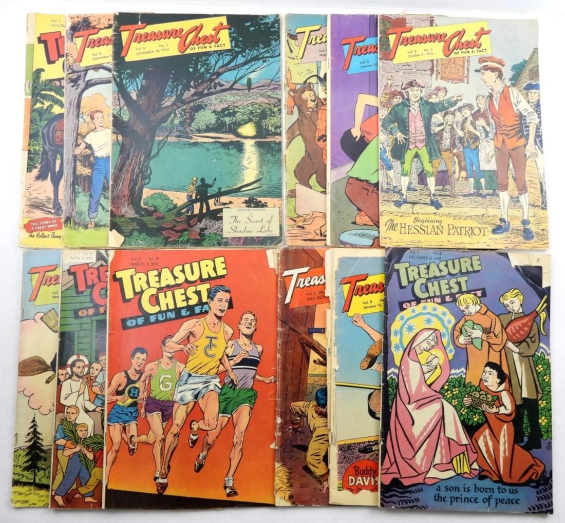 (11) TREASURE CHEST COMICS 1950s (1 of 2)