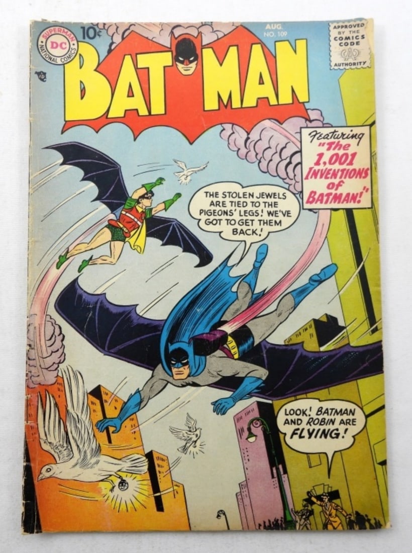 1957 DC BATMAN #109 COMIC (1 of 3)