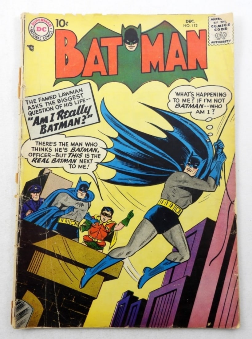 1957 DC BATMAN #112 COMIC (1 of 3)