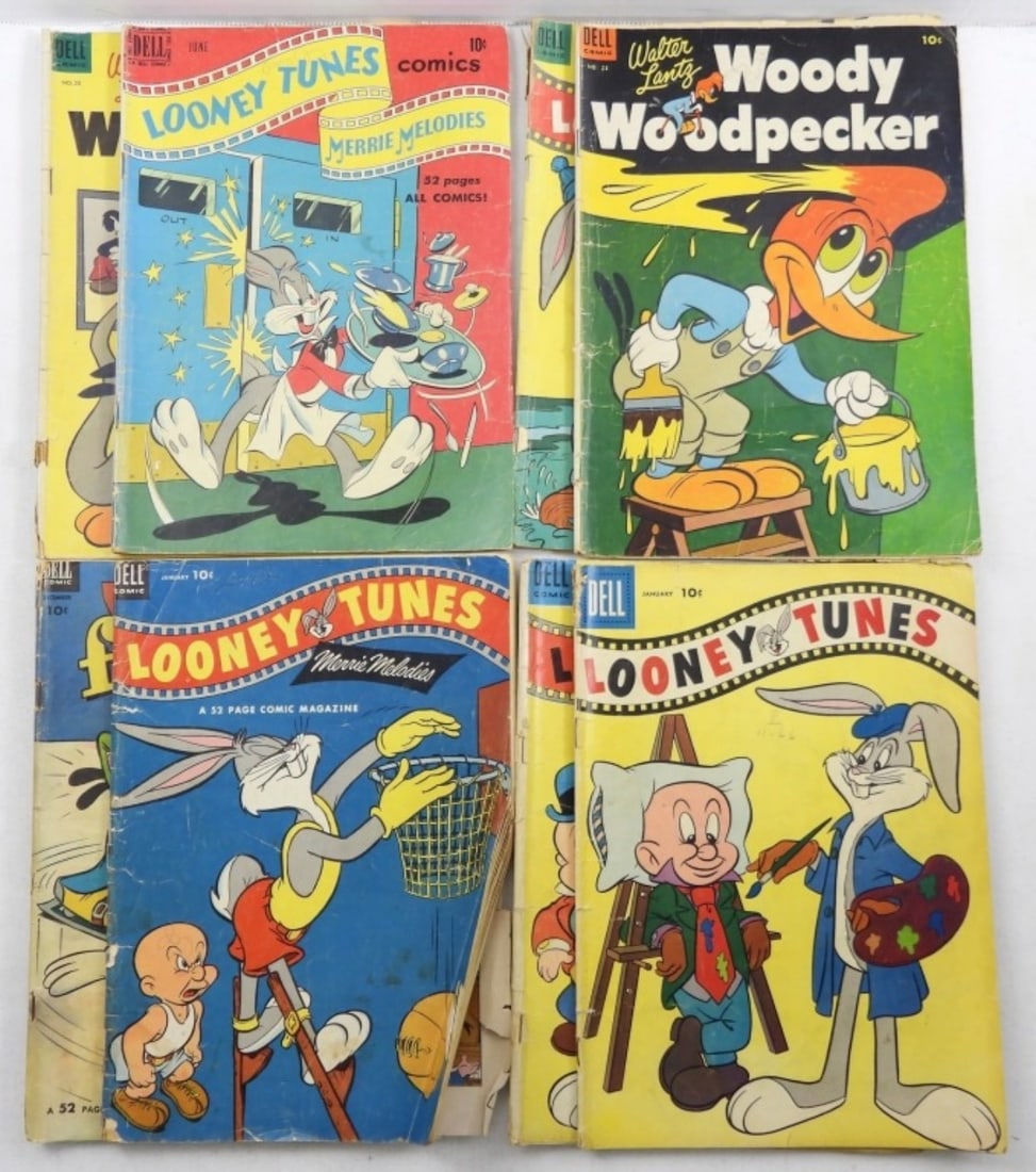 (8) DELL 10c COMICS - LOONEY TUNES, (1 of 2)