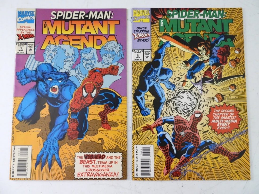 MARVEL SPIDER-MAN THE MUTAN AGENDA (VF): MODERN MARVEL SPIDER-MAN THE MUTAN AGENDA #1 SPECIAL APPERANCE BYTHE X-MEN& #2 GUEST STARRING X-MEN'S BEAST!(VF)