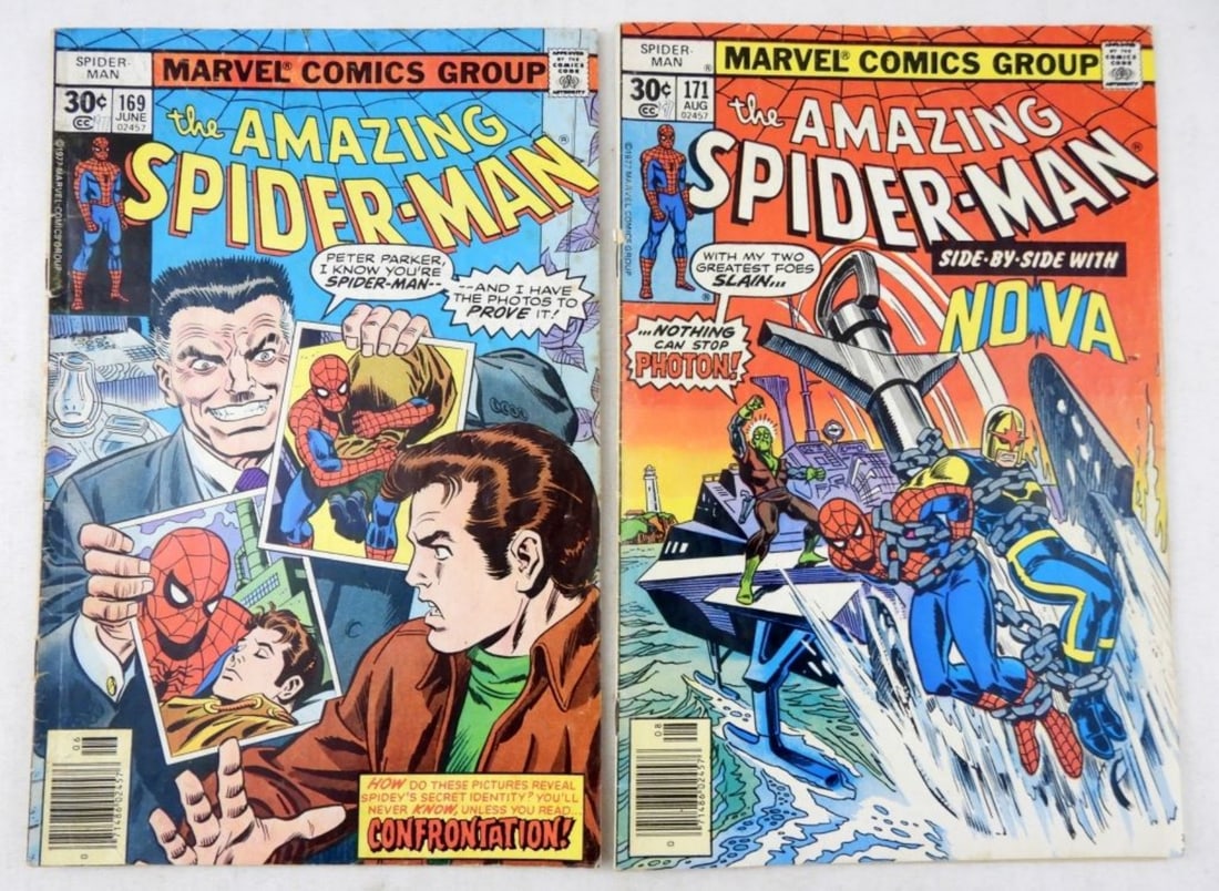 (2) MARVEL THE AMAZING SPIDER-MAN #169&171 (1 of 2)