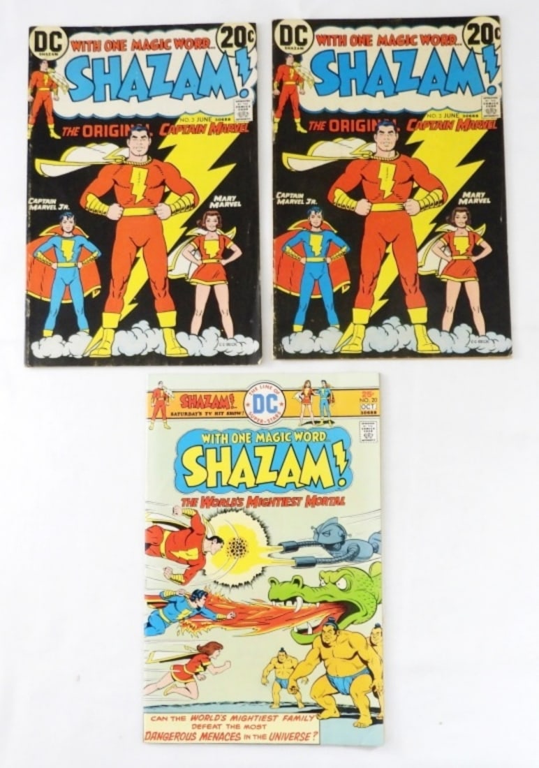 (2) 1973 SHAZAM! DC COMICS plus #20 (1 of 2)