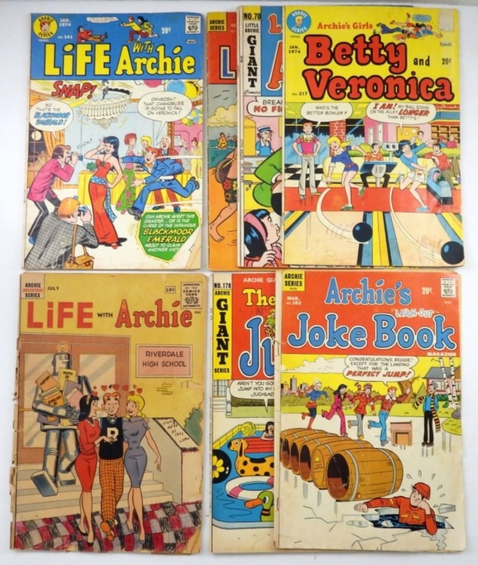 (7) ARCHIE SERIES COMIC BOOKS 1960'S-70'S (1 of 3)