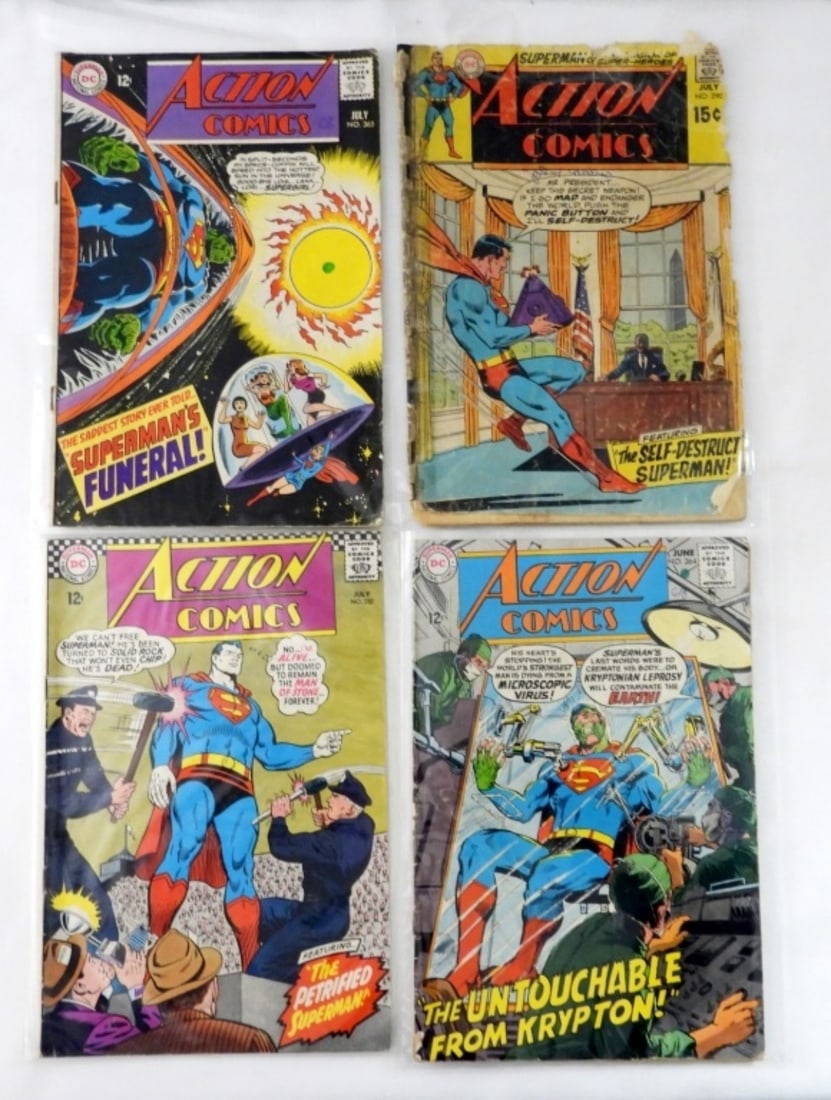 (4) SILVER AGE ACTION COMICS (1 of 2)